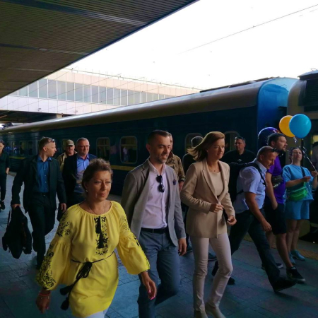 Глава МЗС Словенії Таня Файон прибула до Києва