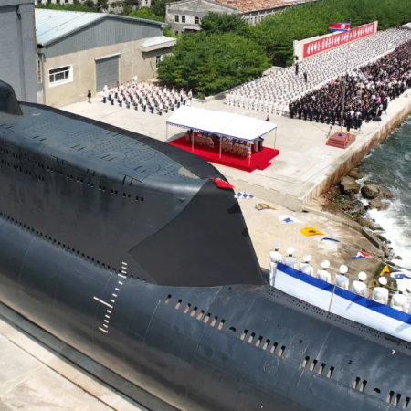 North Korea says it has launched first submarine for "tactical nuclear attacks"
