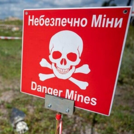 Three explosive technicians explode on a Russian mine in the Kherson region