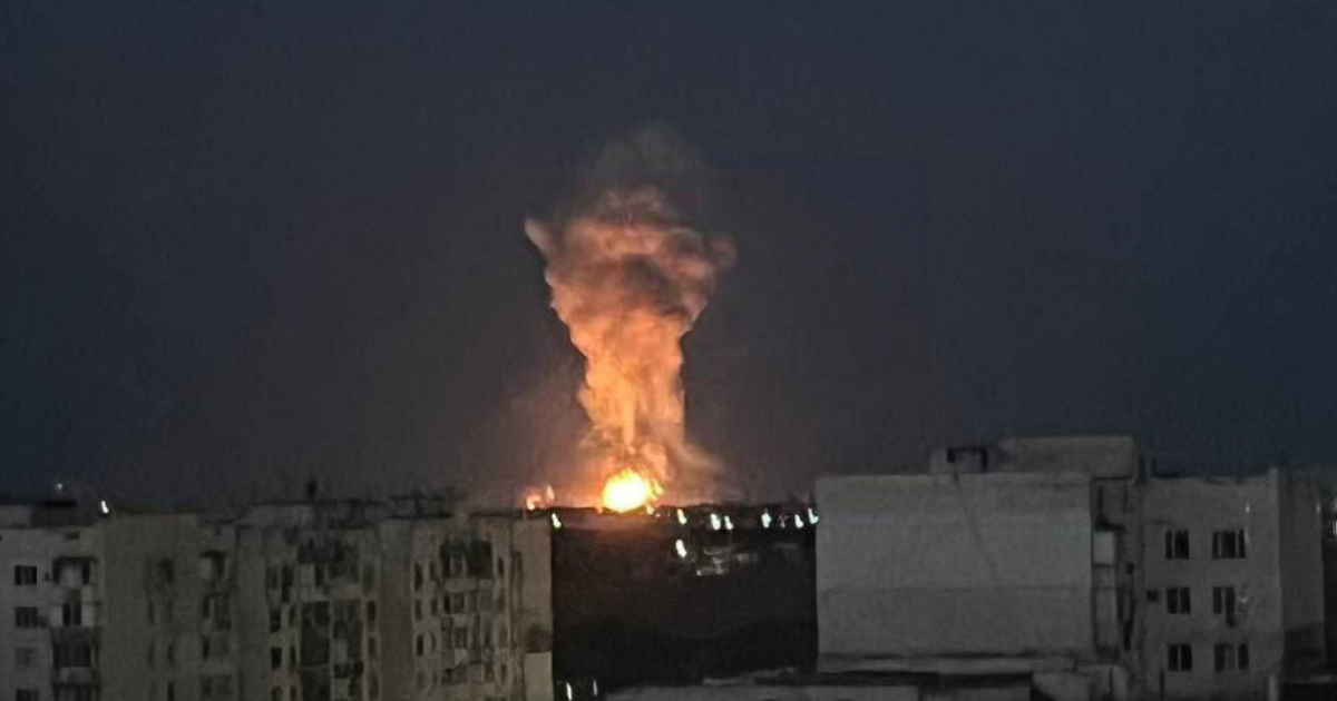Explosions were heard near the temporarily occupied Kezlev in Qirim last night