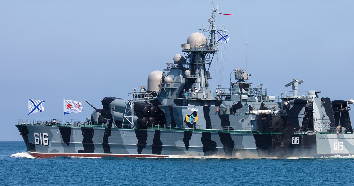 Suspilne: SSU marine drone shoots down Russian missile ship Samum