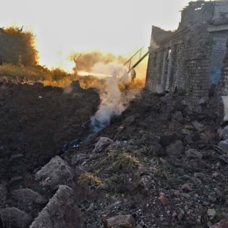 A grain storage facility was damaged as a result of a Russian attack in the south of the Odesa region