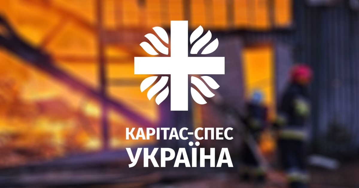 Humanitarian warehouse of Caritas-Spes destroyed as a result of Russian attack on Lviv