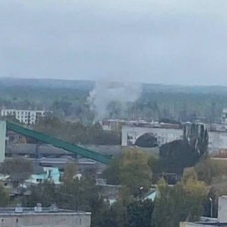 A drone allegedly attacks a diesel plant in Bryansk, Russia