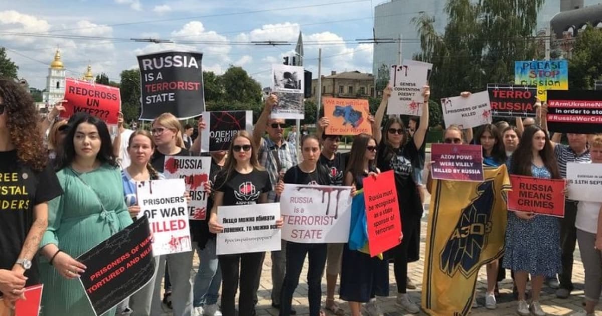 У Києві відбулася акція родин захисників «Азовсталі»