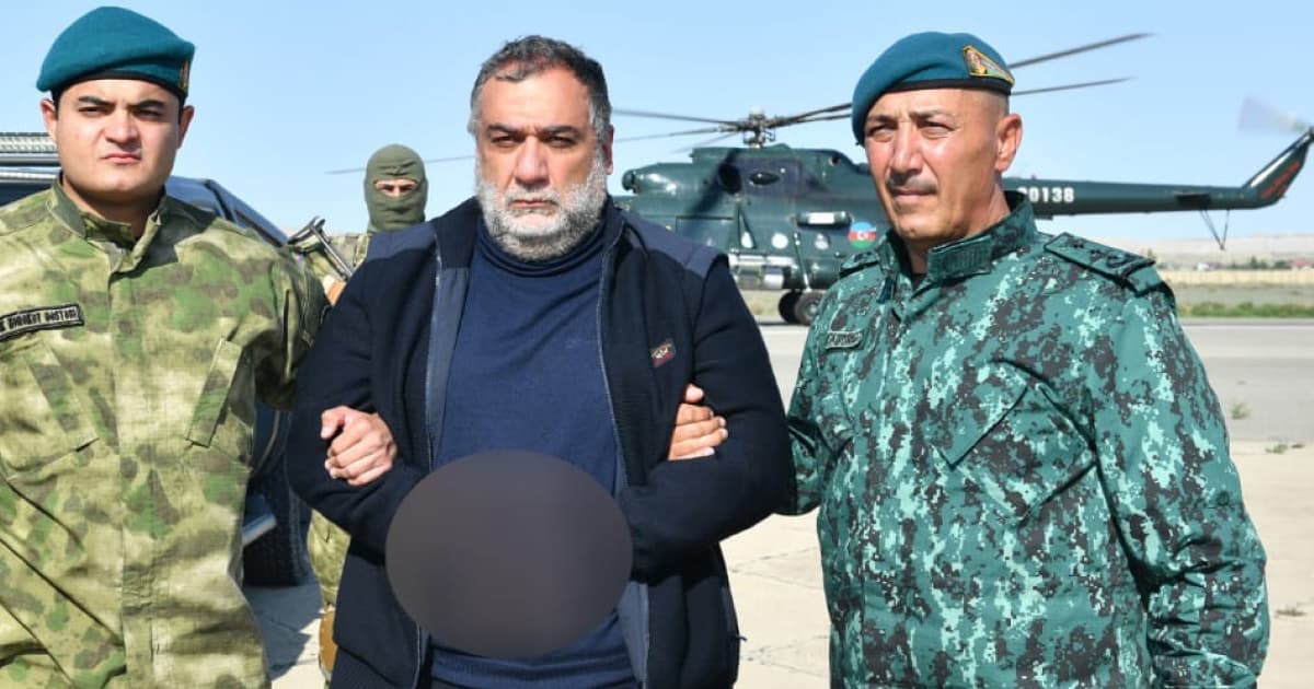 Azerbaijani border guards detain former head of the so-called 'government' of Nagorno-Karabakh, Ruben Vardanyan