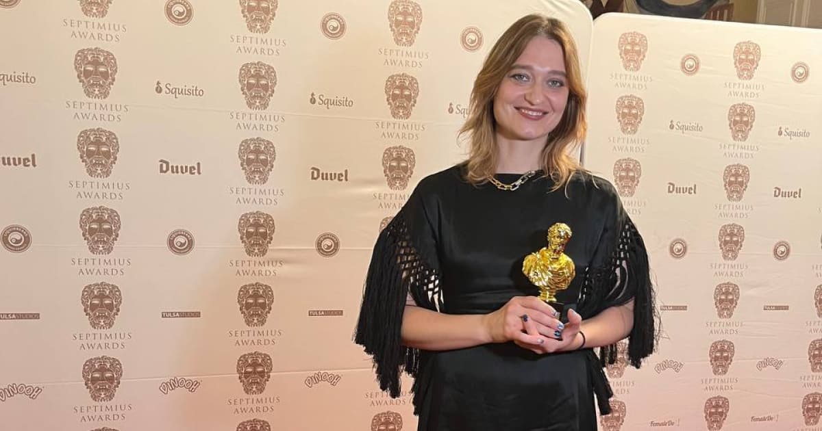 Ukrainian actress Rita Burkovska wins the Best European Actress at the Septimius Awards ceremony