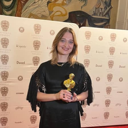 Ukrainian actress Rita Burkovska wins the Best European Actress at the Septimius Awards ceremony