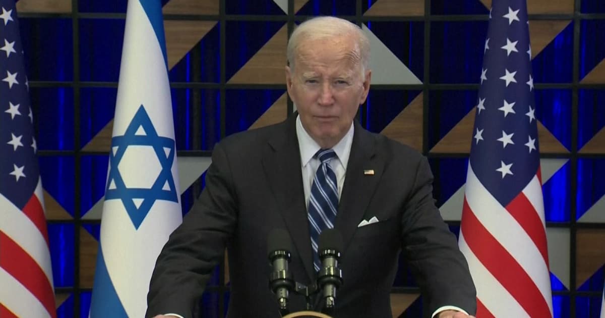 US President Biden assumes Israel was not behind the explosion in Gaza hospital