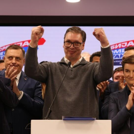According to preliminary estimates, the ruling Serbian Progressive Party wins the elections in Serbia. OSCE finds violations