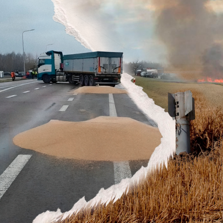 Polish farmers scatter Ukrainian grain on the border. How does Ukraine respond?