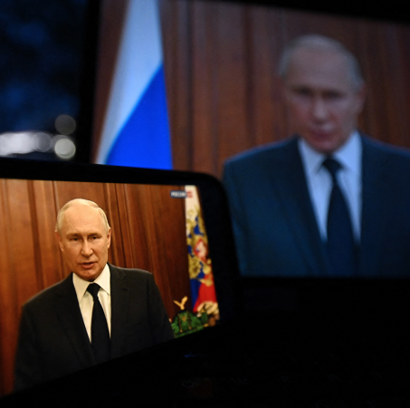 Vladimir Putin wins so-called presidential elections