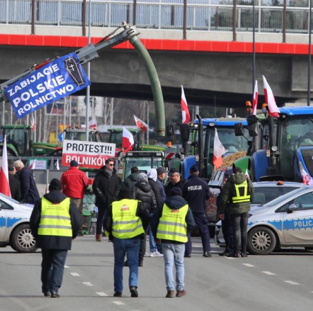 Large-scale protests by farmers took place across the country in Poland