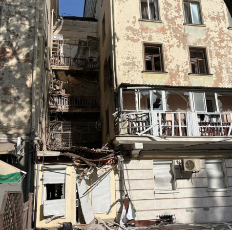 Seven people, including four children, were injured in the Russian attack on Kharkiv on May 8
