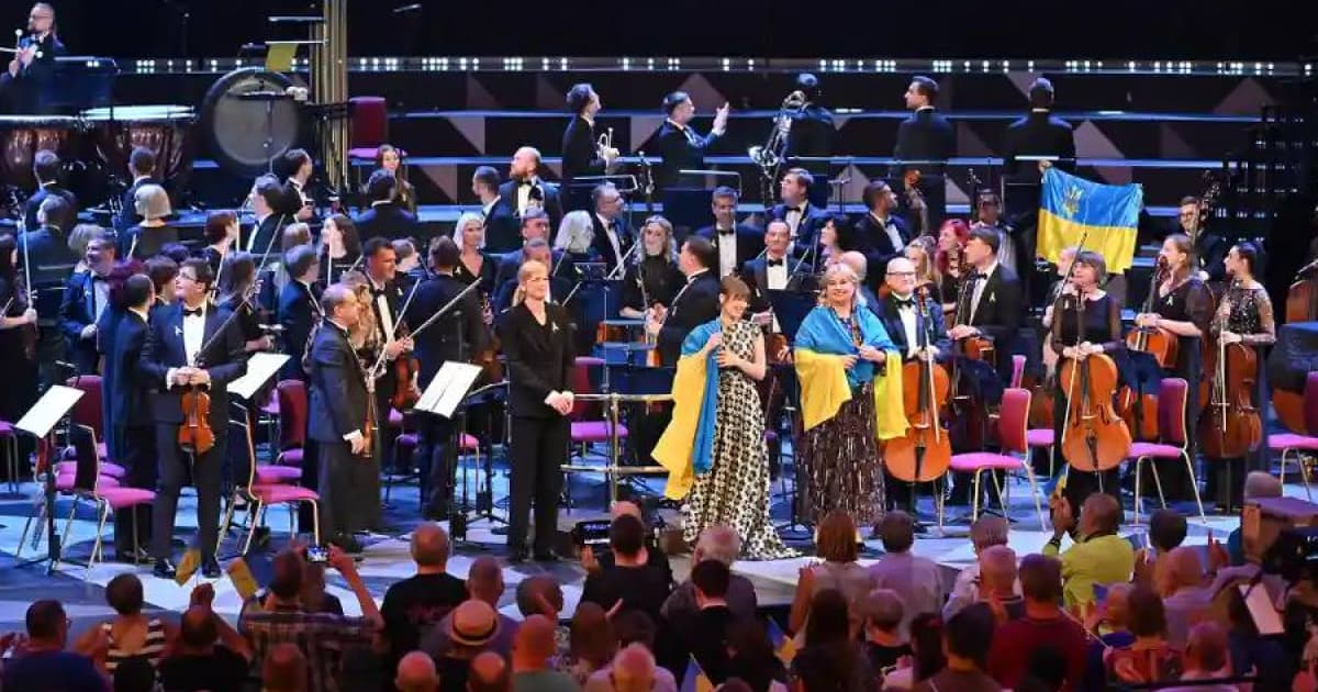 The Ukrainian Freedom Orchestra's performance in London caused "tears and roars of delight" in the entire hall