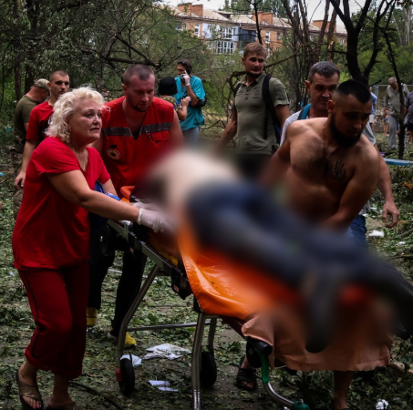 One child was killed in a Russian missile attack on Mykolaiv on July 19