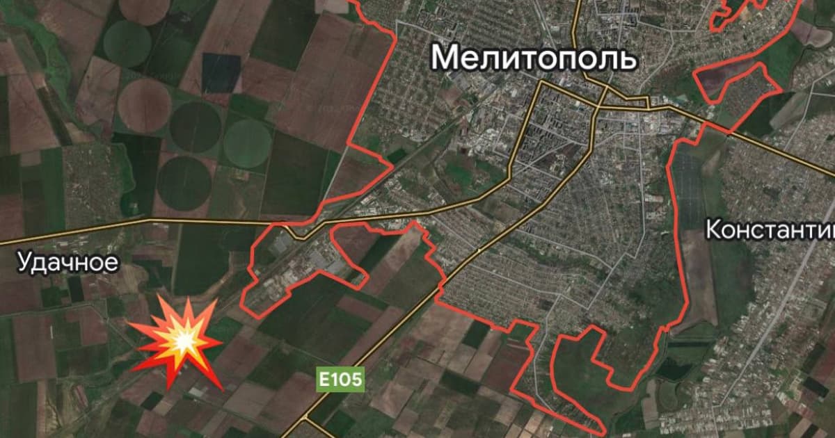 У тимчасово окупованому Мелітополі партизани пошкодили залізничний міст на південному заході від міста