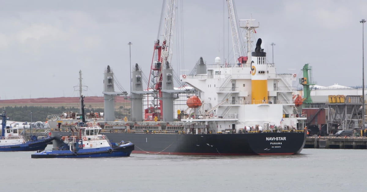 Українське судно «Navi Star» з кукурудзою прибуло в Ірландію