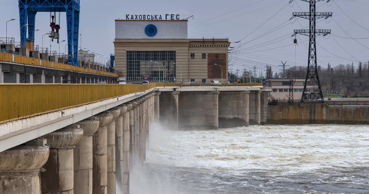 The Russian military shut down the Kakhovka Hydroelectric Power Plant