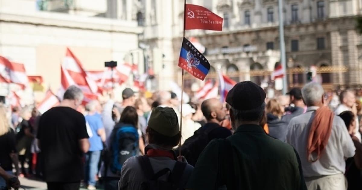11 вересня у столиці Австрії пройшов проросійський мітинг