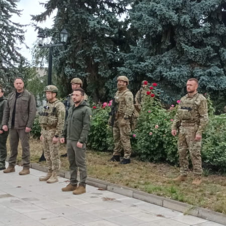 The President of Ukraine arrived in Izium in the Kharkiv Region