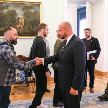 Secretary of the Chancellery of the President of Poland met with soldiers of the "Azov" regiment in Belvedere Palace