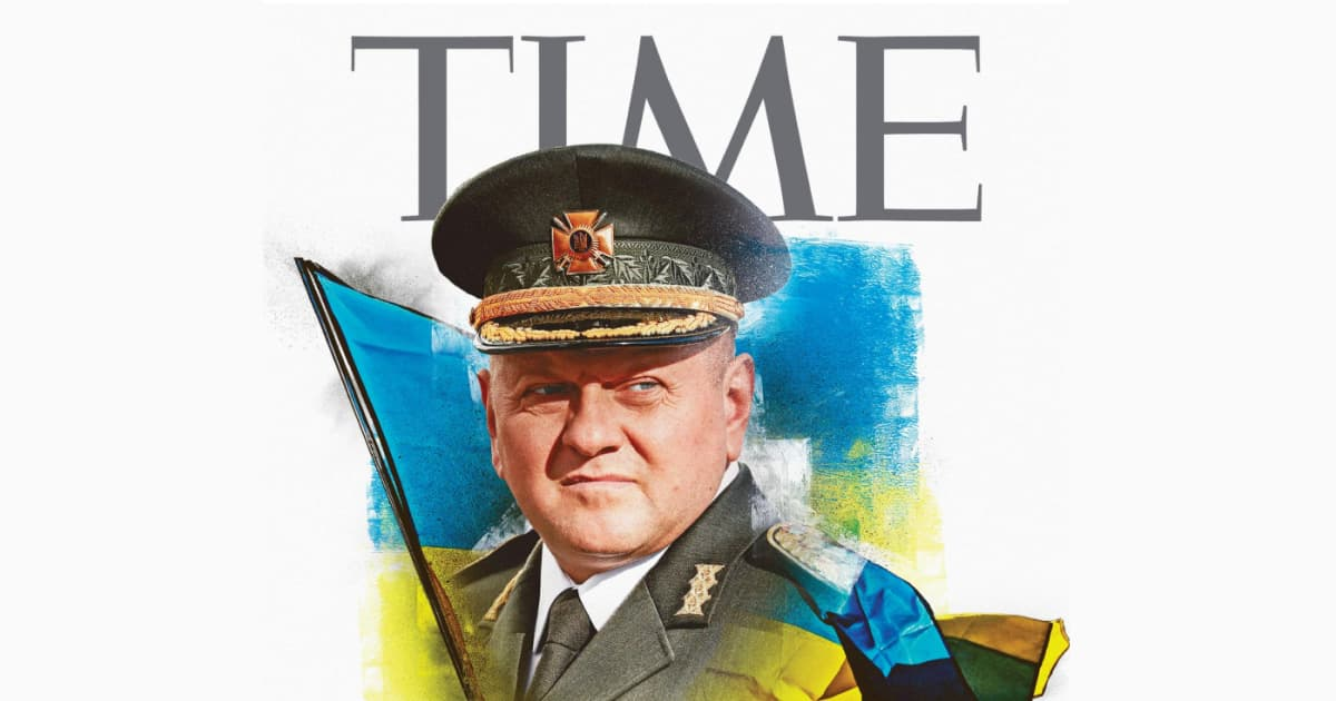 Журнал «TIME» присвятив обкладинку нового випуску головнокомандувачу ЗСУ Валерію Залужному