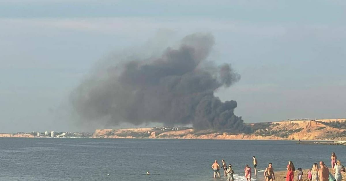 In the temporarily occupied Sevastopol, a fire allegedly broke out at the Belbek airfield