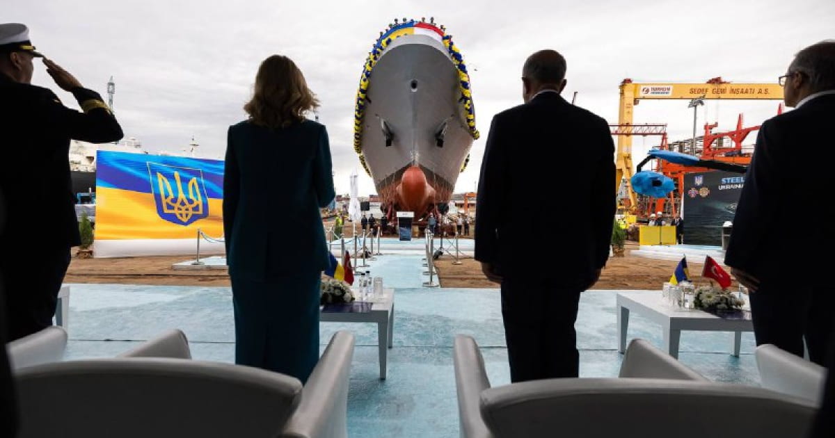 Ukrainian anti-submarine corvette "Hetman Ivan Mazepa" was launched in Turkey, reported First Lady Olena Zelenska.