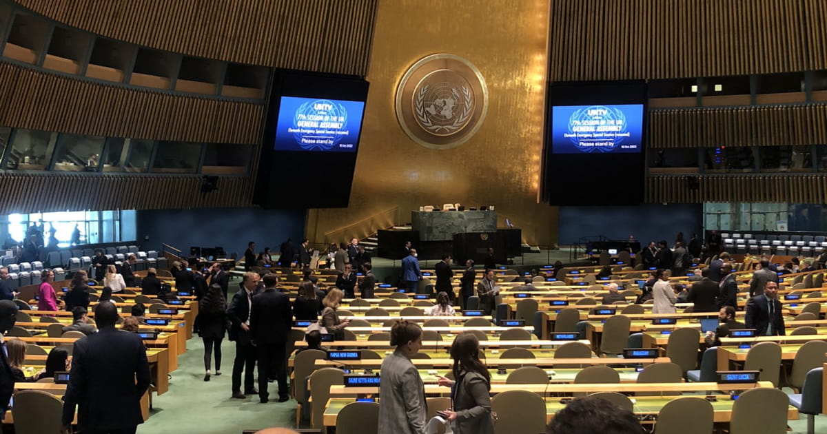 Генасамблея ООН підтримала резолюцію щодо засудження псевдореферендумів на тимчасово окупованих територіях України