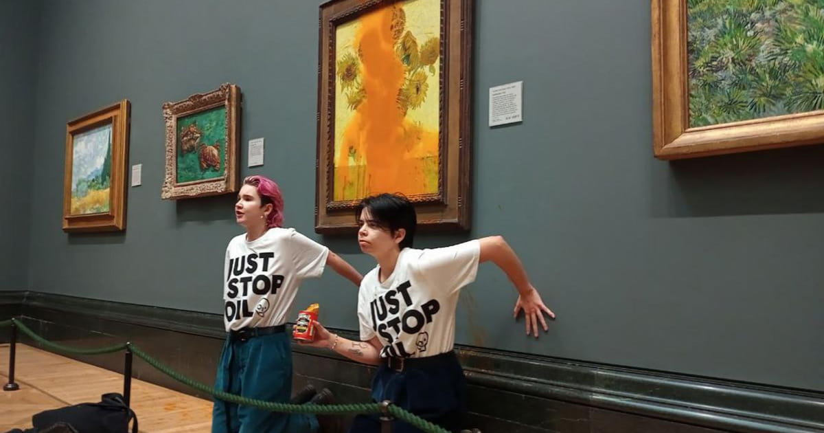 У Великій Британії висунули обвинувачення активістам, які облили картину ван Гога супом