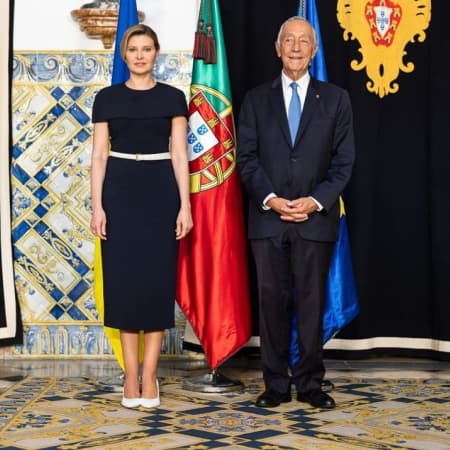 Олена Зеленська зустрілася із президентом Португалії
