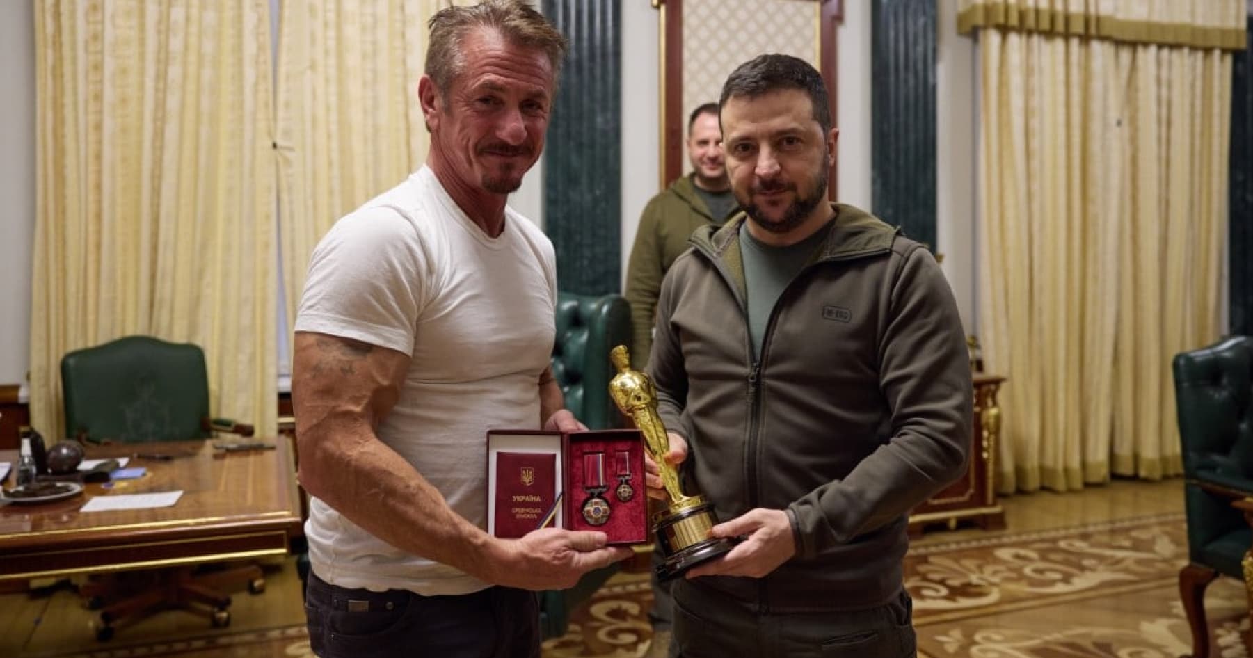 American actor and director Sean Penn visited Ukraine for the third time during the full-scale war