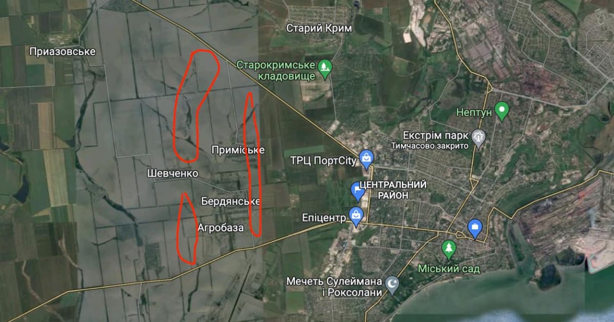 Russian mine the suburbs of temporarily occupied Mariupol
