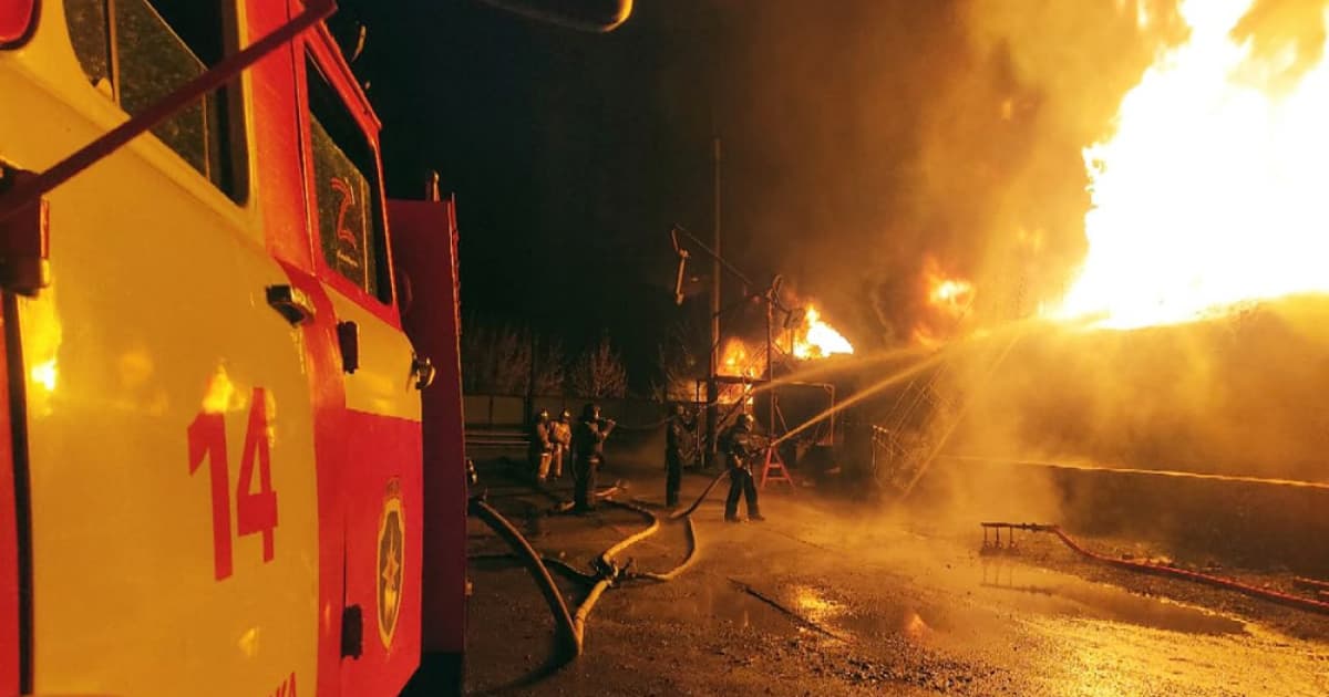 Oil depot caught fire in temporarily occupied Makiivka