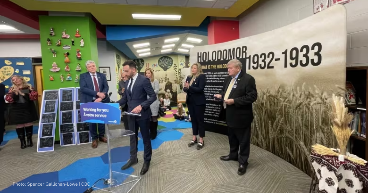 In the province of Ontario, Canada, grade 10 students will be required to study the Holodomor in Ukraine as part of their history lessons