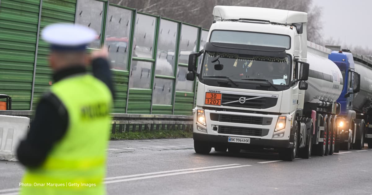 Polish farmers unblock the Shehyni-Medyka checkpoint on the border with Ukraine