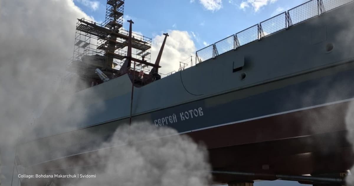 Russian Black Sea fleet ship Sergei Kotov damaged in drone attack