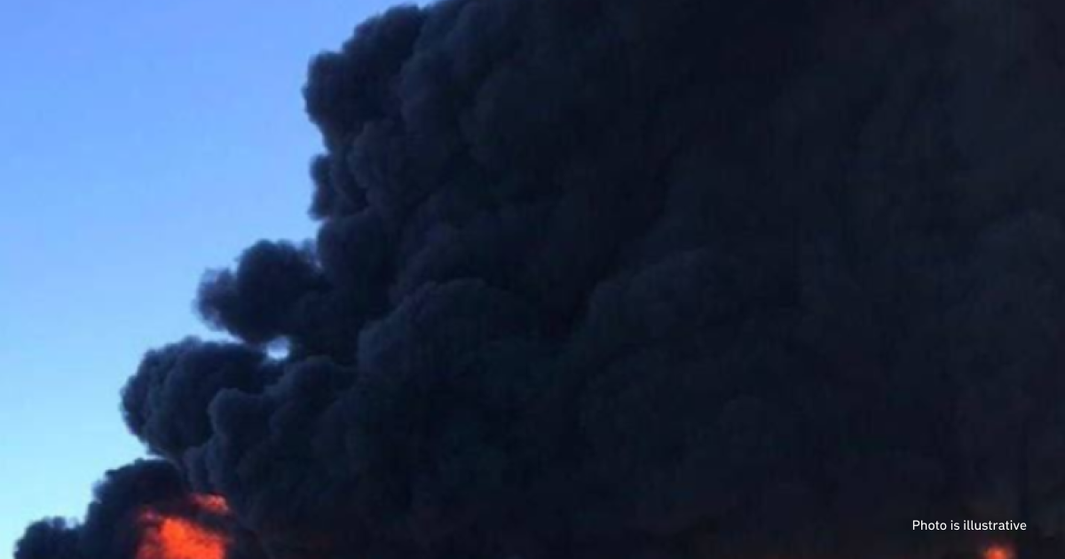 Fire breaks out at oil depot in Russia after drone attack