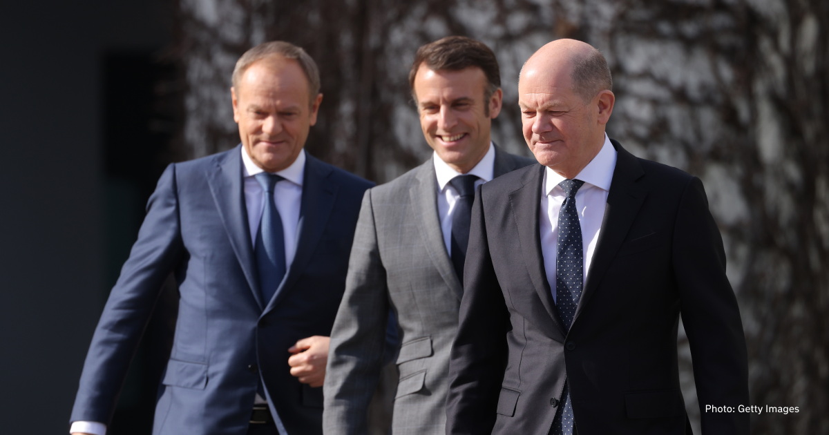 "We will do everything as necessary for as long as needed so that Russia cannot win this war" — Emmanuel Macron, Olaf Scholz and Donald Tusk