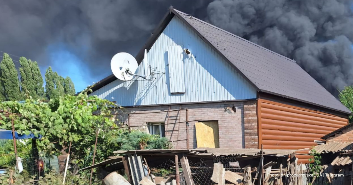 One person was killed in Nikopol as a result of a Russian artillery attack on the morning of July 10