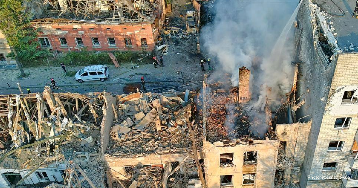 Seven killed, including two children, and 64 injured in night shelling of Lviv